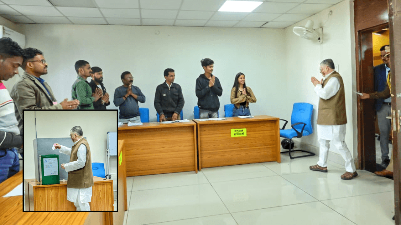 राज्यपाल गंगवार ने किया मताधिकार का प्रयोग, मतदान को बताया लोकतंत्र का अभिन्न अंग