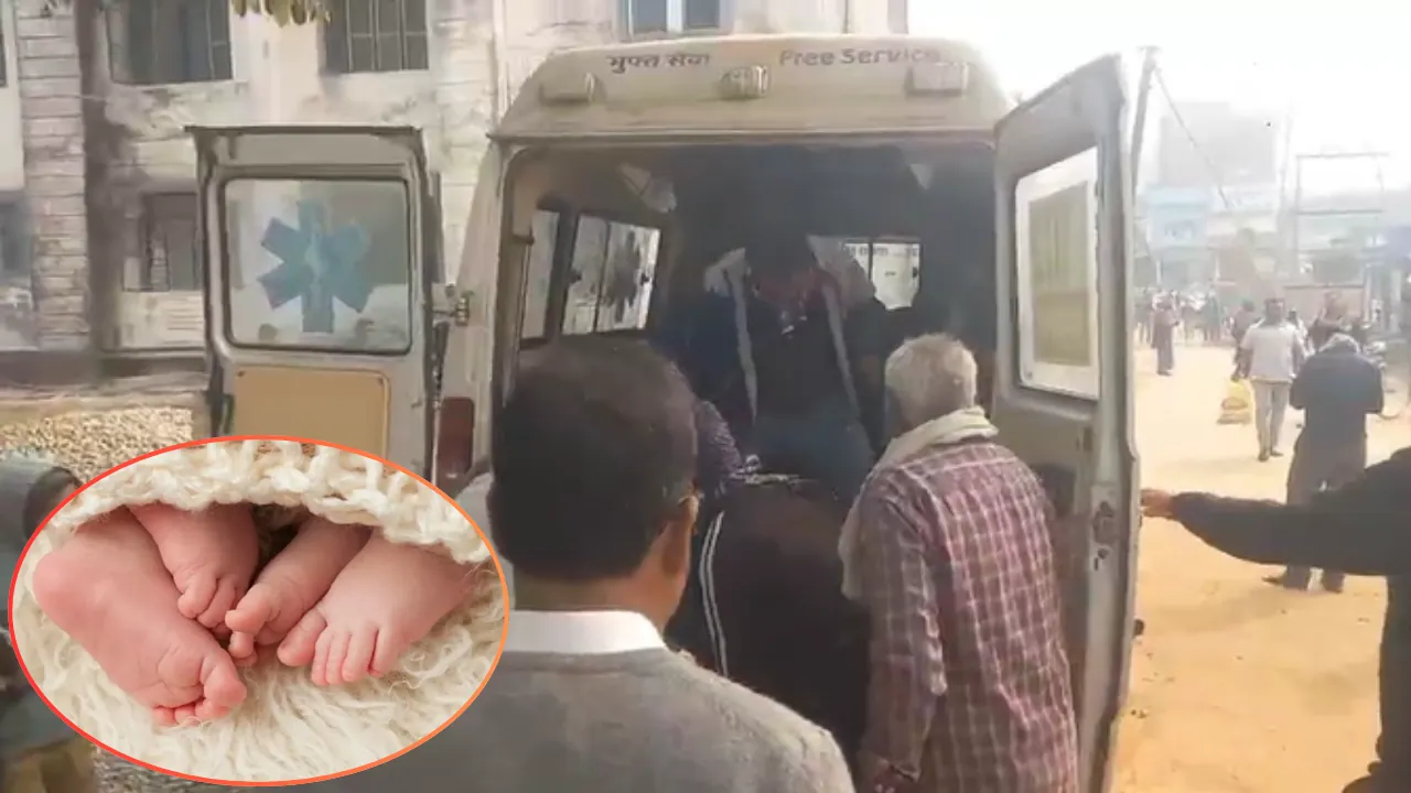 तेज रफ्तार पिकअप से अलग हुई मिक्चर मशीन बनी काल, 1 माह के जुड़वा बच्चों के सिर से उठा मां का साया 