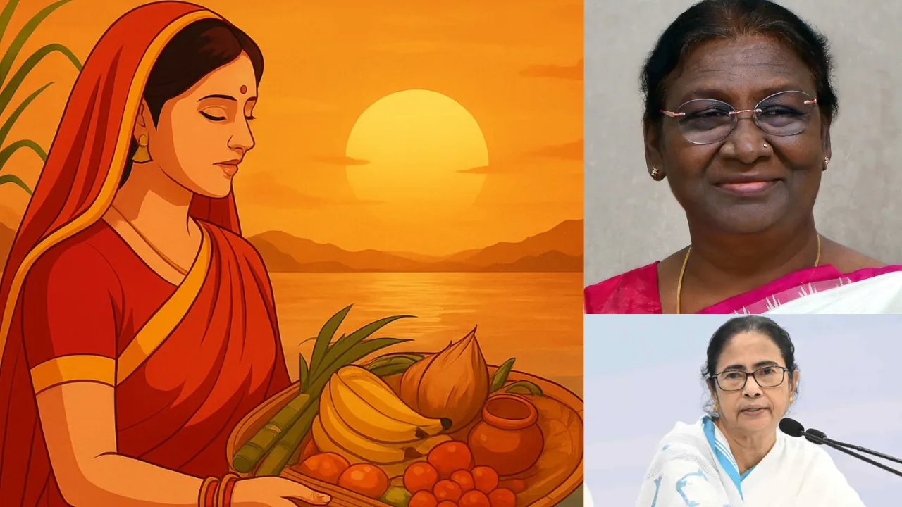 देश की प्रथम महिला, ममता बनर्जी और प्रियंका गांधी ने दी महापर्व छठ की शुभकामनाएं