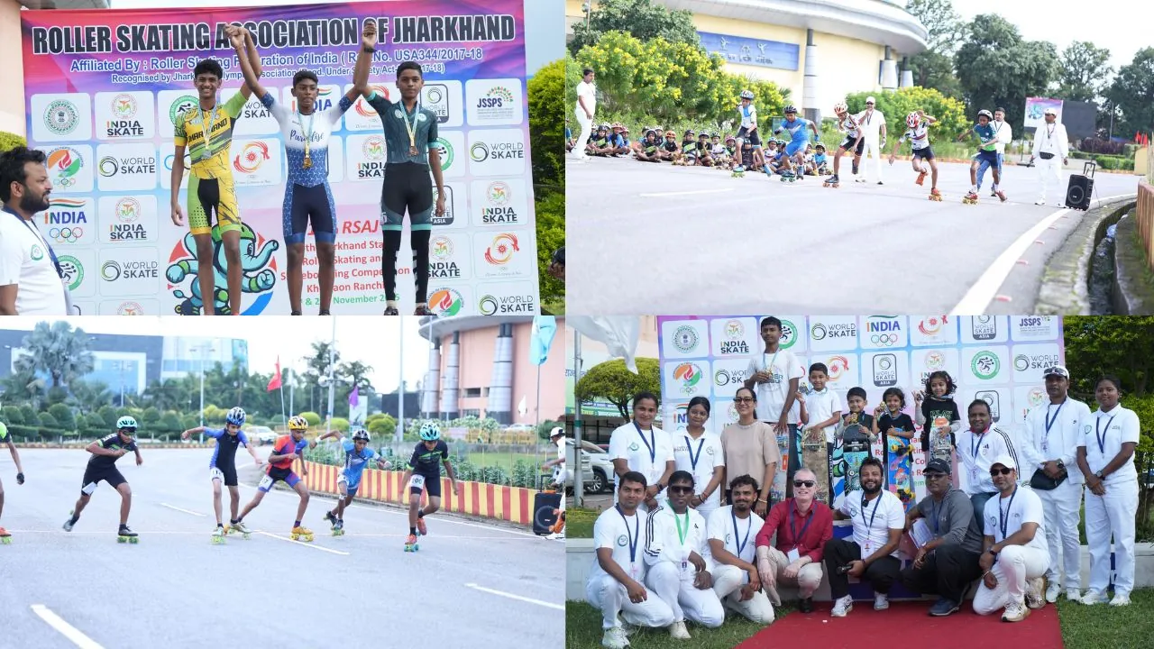 खेलगांव स्टेडियम में 15वीं रोलर स्केटिंग एवं स्केटबोर्डिंग प्रतियोगिता 2025-26 का सफल आयोजन