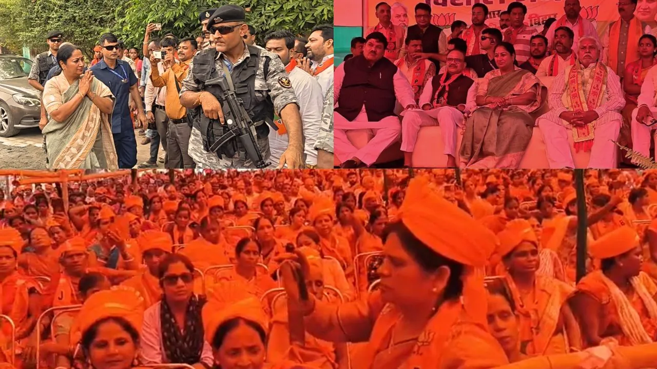 चुनावी दौरे पर गयाजी पहुंचीं सीएम रेखा गुप्ता, बीजेपी उम्मीदवार के पक्ष में की वोट की अपील