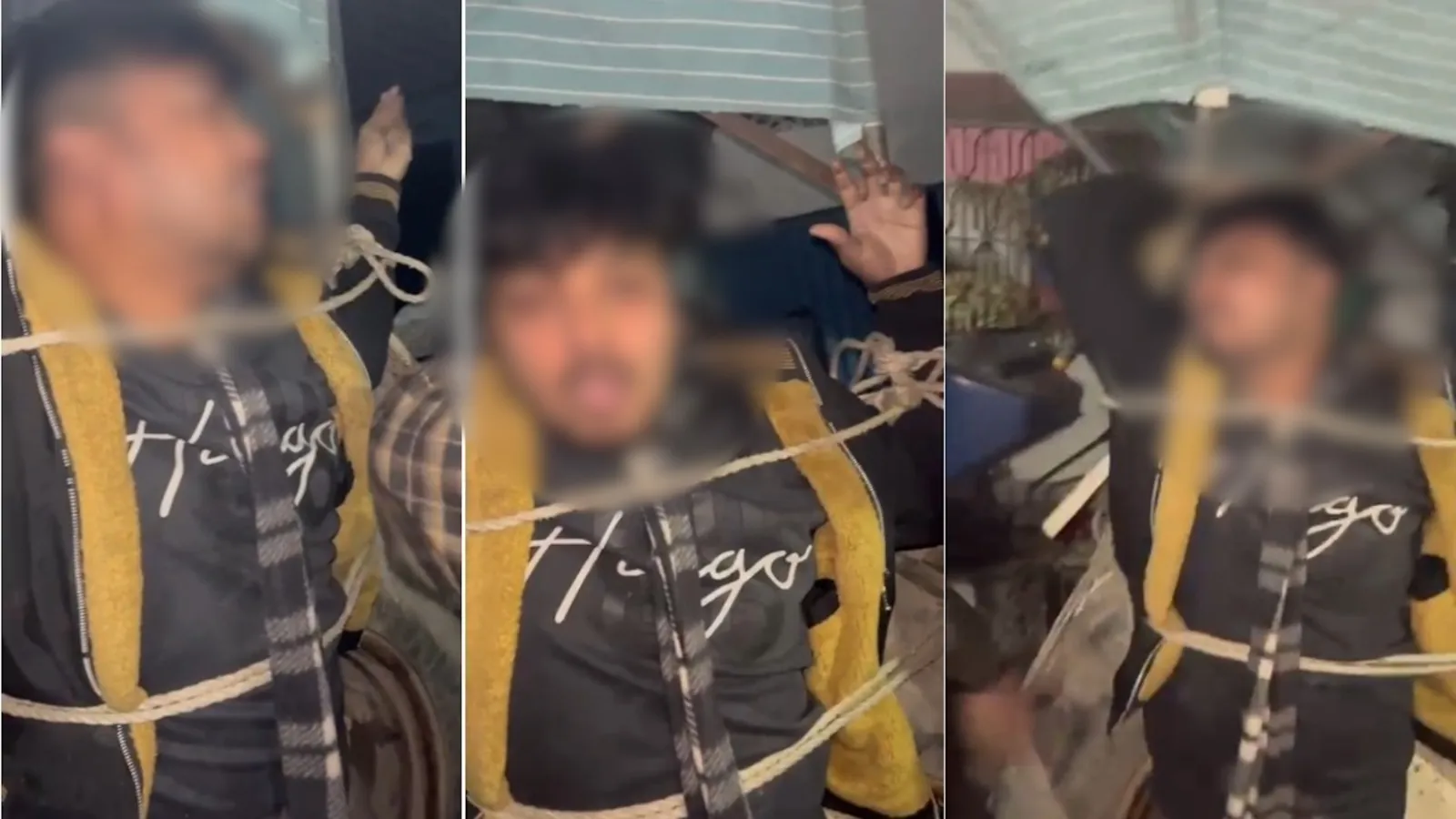 चोर-चोर कह कर घेर लिया और करने लगे पिटाई...मोतिहारी में भीड़ ने युवक को रस्सी से बांधकर पीटा, वीडियो वायरल