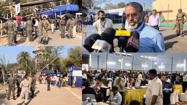 गिरिडीह में कड़ी सुरक्षा के बीच मतगणना प्रक्रिया शुरू, 3 लेयर में सख्त सुरक्षा व्यवस्था