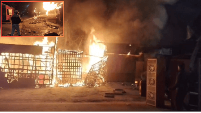 बोकारो में DJ सहित 3 दुकानों में भीषण आग ! 2,00,000 से अधिक का नुकसान